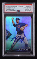 Kris Bryant Signed 2014 Bowman Platinum Prospects #BPP40 RC (PSA | Auto 10)