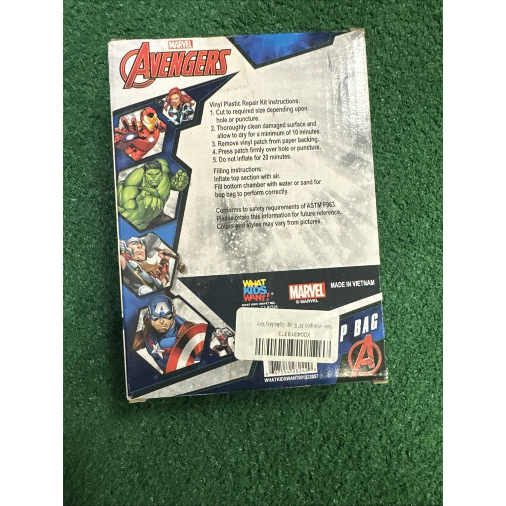 Marvel Avengers 34.5" Inflatable Bop Bag – Hulk, Iron Man, Captain America
