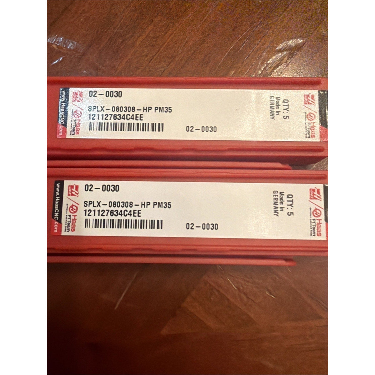 Haas 02-0030 SPLX-080308-HP PM35 Inserts Set of 8 1 Sealed Box + 1 Open