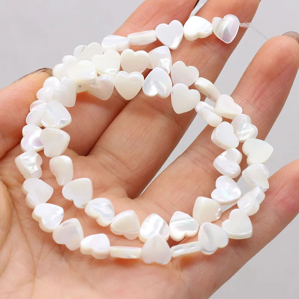Natural Freshwater Shell Beads White Different Shape Loose Bead For Jewelry Making DIY Bracelet Necklace Earring Accessories