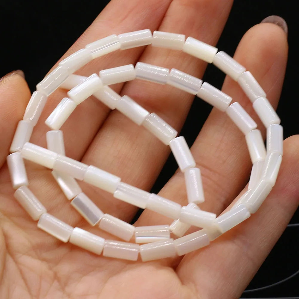 Natural Freshwater Shell Beads White Different Shape Loose Bead For Jewelry Making DIY Bracelet Necklace Earring Accessories