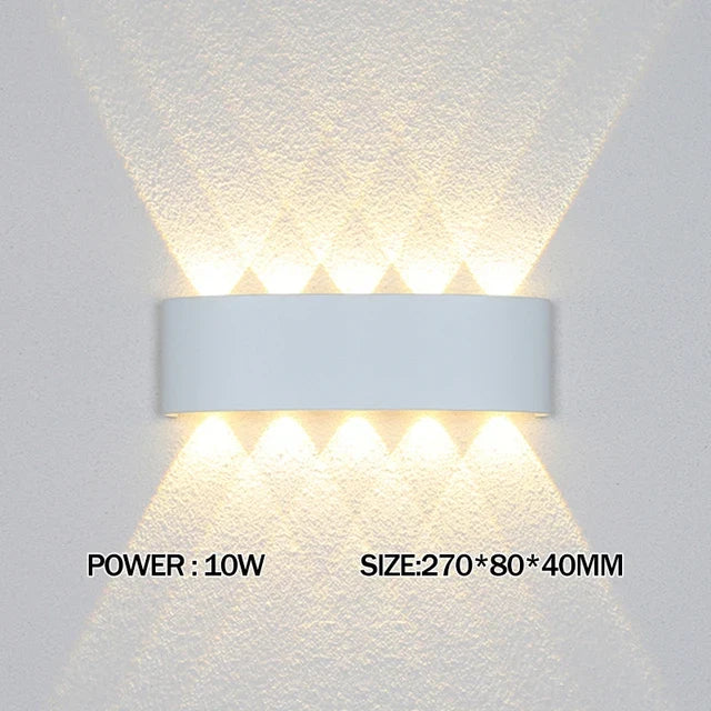 IP65 Led Wall Lamp Waterproof Interior Wall Light AC110V 220V Lndoor Outdoor Lighting For Living Room Bedroom Stairs Home Decor