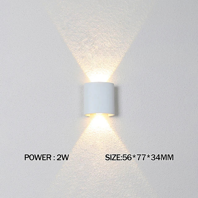 IP65 Led Wall Lamp Waterproof Interior Wall Light AC110V 220V Lndoor Outdoor Lighting For Living Room Bedroom Stairs Home Decor