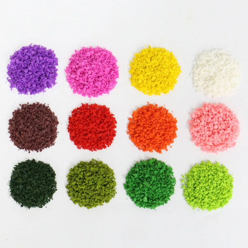 Artificial Plants Sponge Tree Powder Mini Model Leaves Foliage Model Train Railway Landscape DIY Home Deco Flower Material H5475