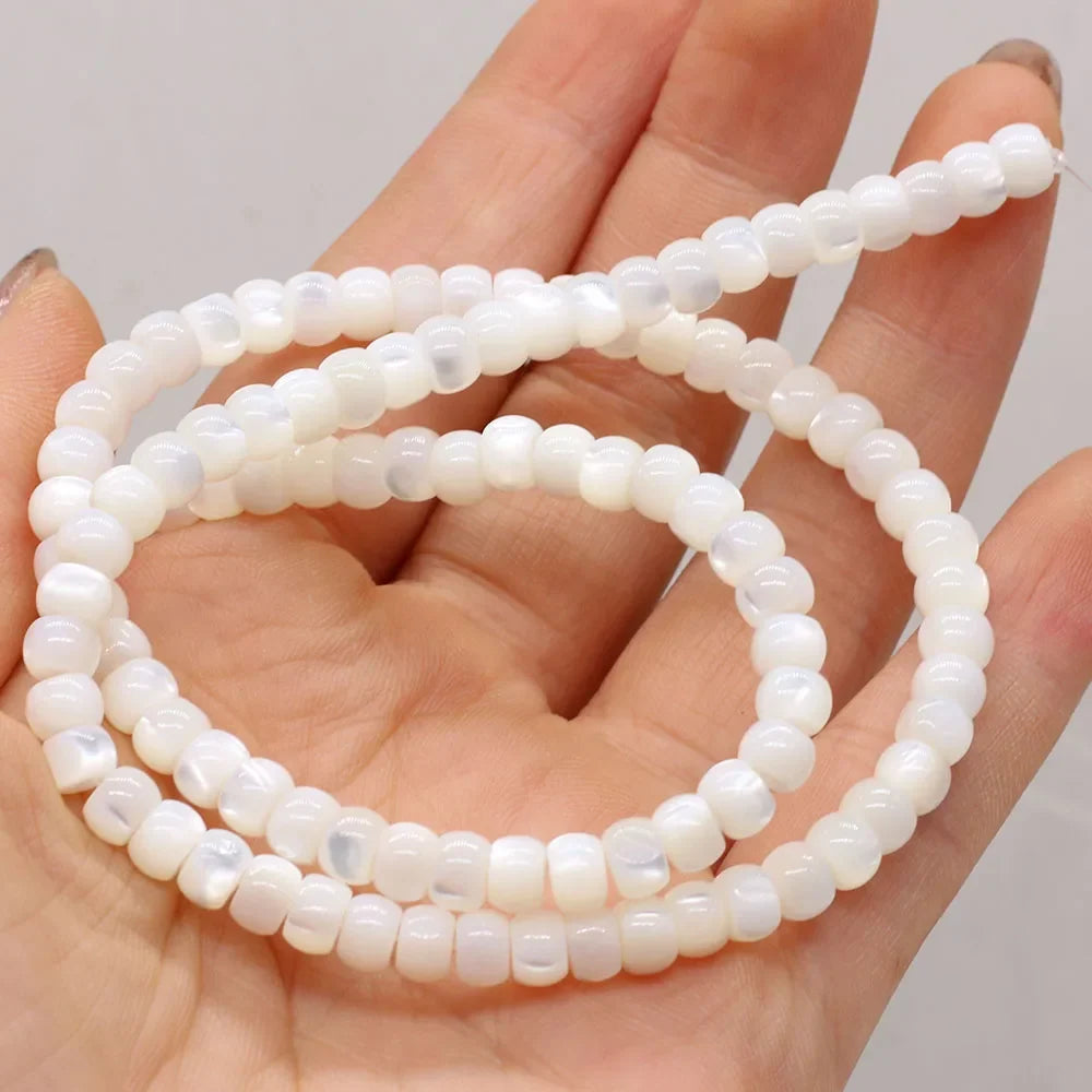 Natural Freshwater Shell Beads White Different Shape Loose Bead For Jewelry Making DIY Bracelet Necklace Earring Accessories