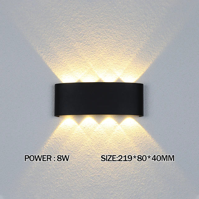 IP65 Led Wall Lamp Waterproof Interior Wall Light AC110V 220V Lndoor Outdoor Lighting For Living Room Bedroom Stairs Home Decor