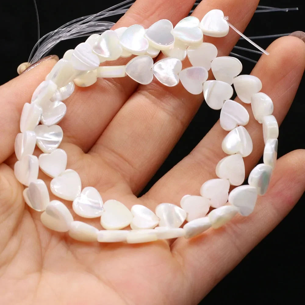 Natural Freshwater Shell Beads White Different Shape Loose Bead For Jewelry Making DIY Bracelet Necklace Earring Accessories