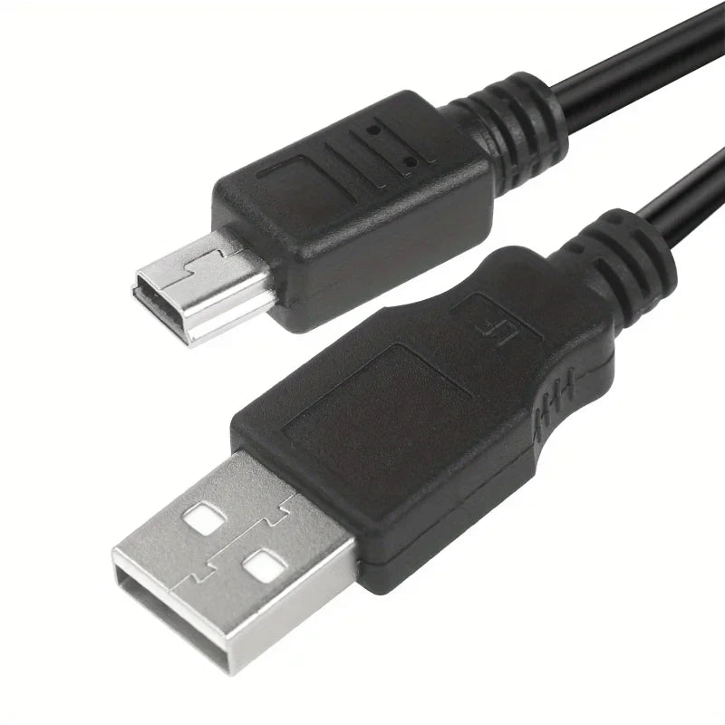 Mini USB Cable Male to Mini-B 5pin Male Fast Data Charge Cablefor MP3 Player Garmin Nuvi GPS, Dash Cam,Hard Drive PS3 Controller