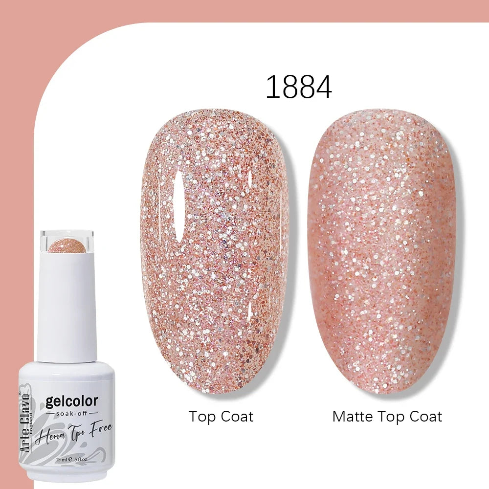 Arte Clavo HEMA TPO FREE 15ml UV LED Gel Nail Polish Soak Off Semi Permanent Daily Wear Universal Color For All Seasons Manicure
