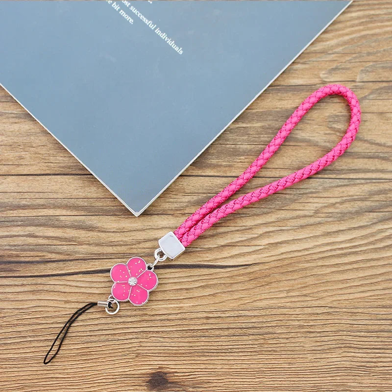 Phone Charm Strap Multicolor Phone Charm String Short Braid Mobile Phone Straps for Camera Anti-Lost Lanyard Gift Keychain Strap