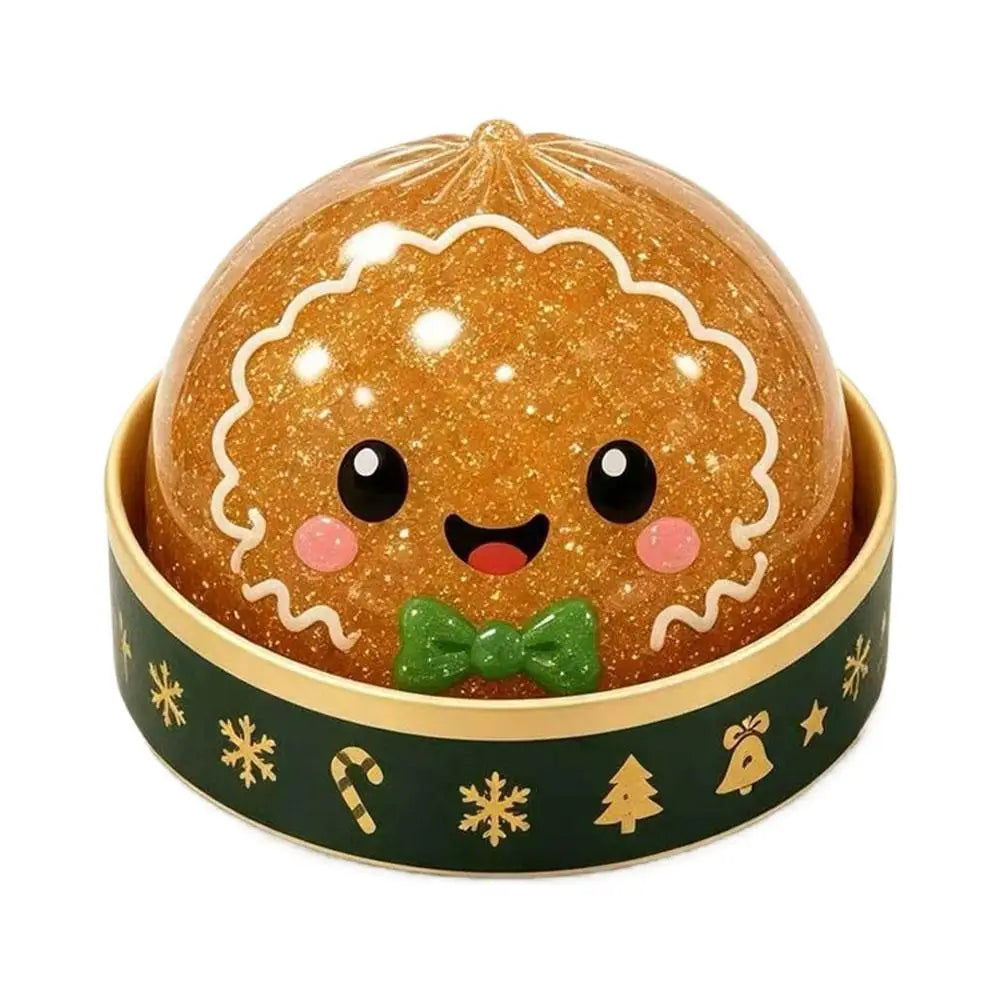 Premium Squishy Steamed Bun Dumpling Toy Slow Rising Glitter Stress Relief Ball Soft Stretchy Fidget Desk Toy Home Office Decor