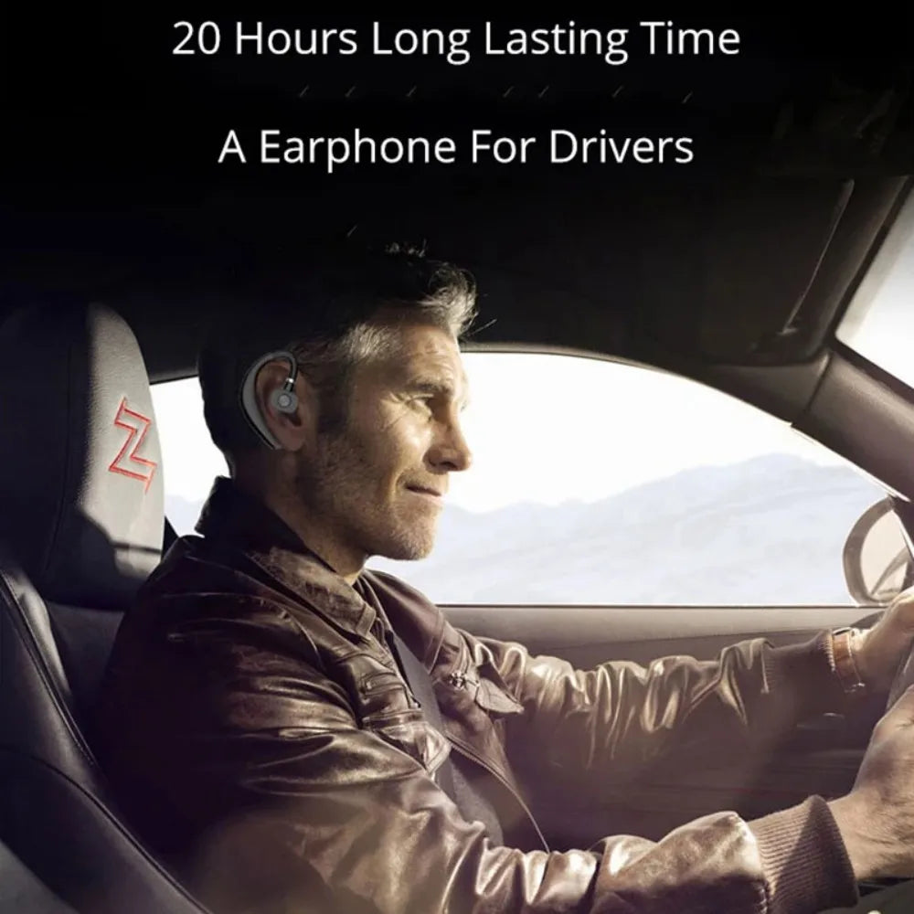 KEBIDUMEI Bluetooth Wireless Earphone 180° Rotation Ear Hook Headphone Noise Cancelling Earbud Long Standby Music Headset