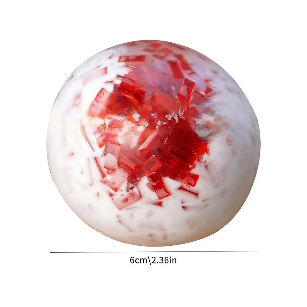 Soft Crushed Ice Squeeze Ball Toy TPR Shapeable Stress Relief Toy Crystal Ice Cracked Sensory Fidget Toy For Stress Anxiety