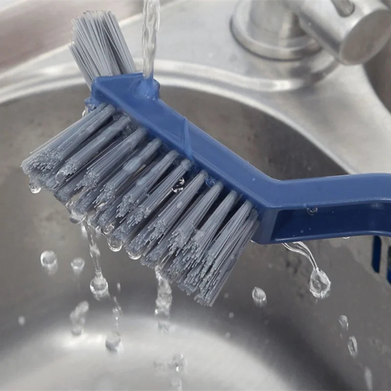 Multipurpose Bathroom Tile Floor Gap Cleaning Brush 2 in 1 Window Groove Hand Cleaning Tool for Household Corners and Kitchen