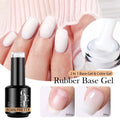 BORN PRETTY Milky White Rubber Base Gel Polish 15ml Soft Building Base Soak Off UV LED Nail Gel Strength for Natural Manicure