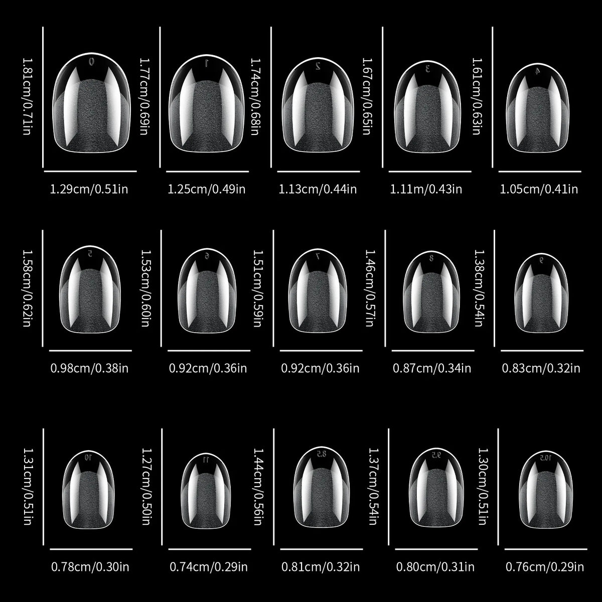 360Pcs/1box Nail Tips with Short Almond and Short Square Soft Gel Nail Tips Full Cover False Nail Tips for Acrylic Nails Salon