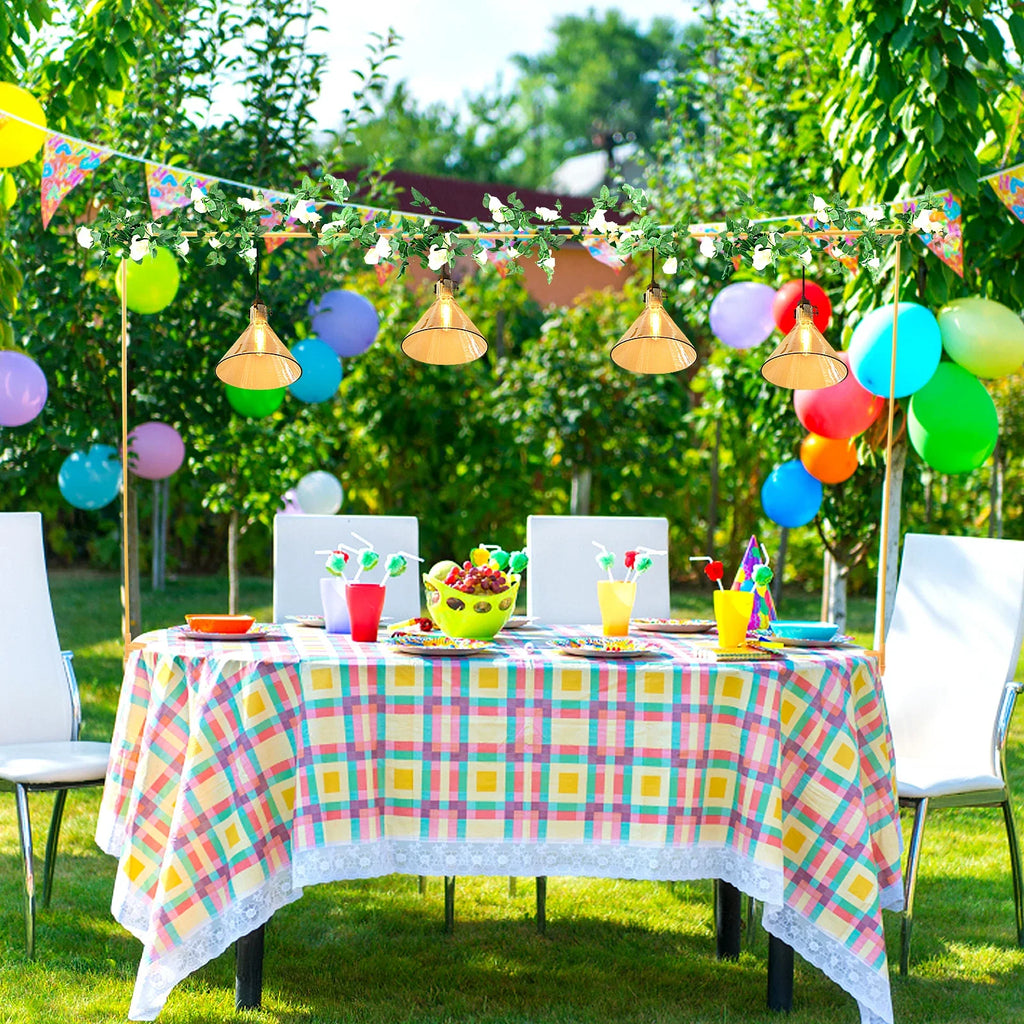 Over The Table Rod Stand Adjustable Balloon Arch Stand Flower Table Arch Suitable for Birthday Party Wedding Halloween Xmas Deco