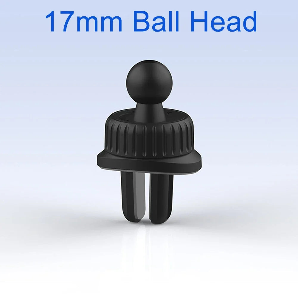 17mm Ball Head Base for Car Phone Holder Universal Car Air Vent Mobile Phone Stand GPS Bracket Car Air Outlet Clip Accessories