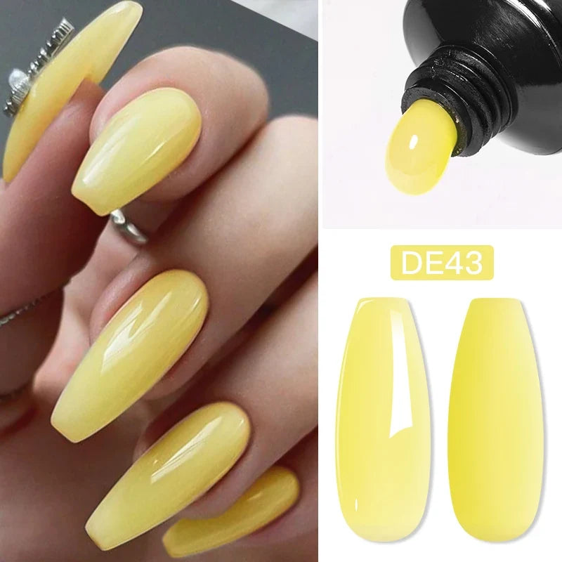 20ml Macaron Extension Nail Gel Polish Acrylic Nail Extension Finger Quick Extend Camouflage Building Soak Off UV Nail Supplies