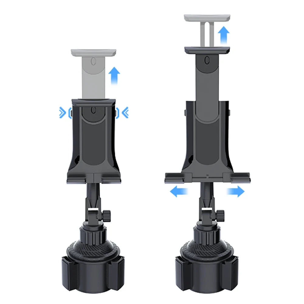 Car Tablet Stand Cup Slot 360 Adjustable Smartphone Holder 270 Tilt Bar Triangular Base Ram Mount SUV Tools for Ipad Pro 11 Air