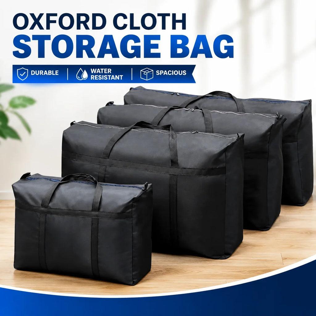 Extra Large Waterproof Storage Bag Heavy Duty Oxford Cloth Clothes Quilt Moving  Luggage Bags Laundry Organizer Pack
