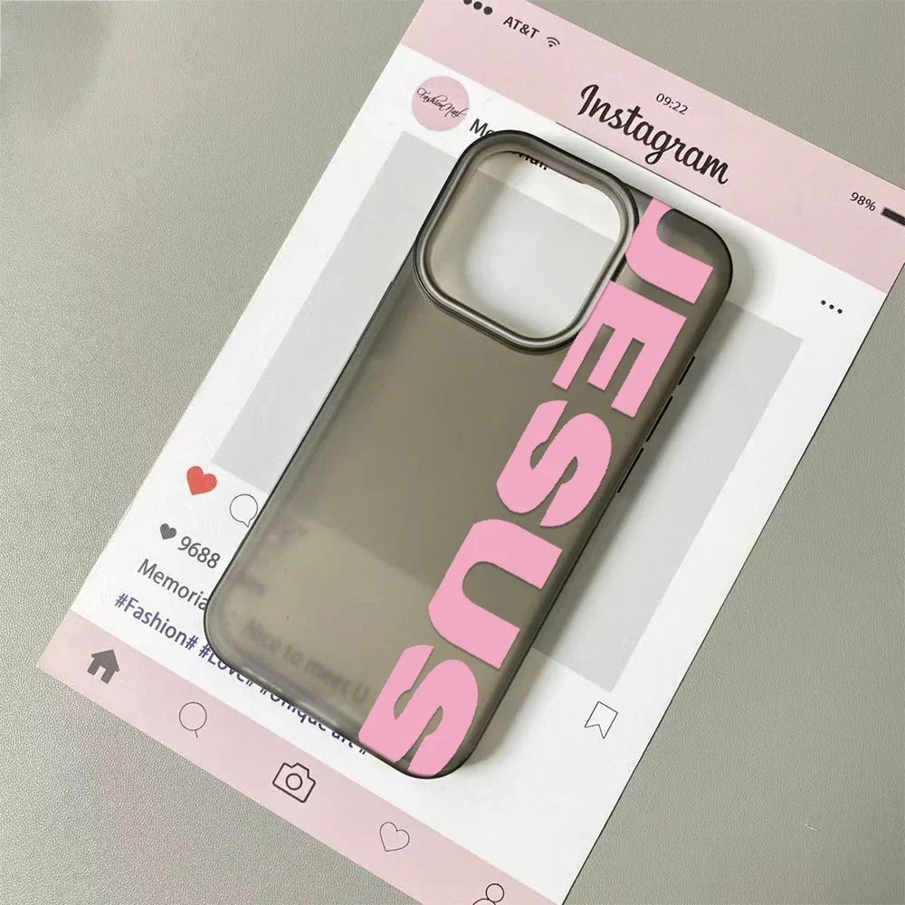 Multicolored English Letters  Phone Case For IPhone 17 Air 16  15 14 13 12 11 Pro Max Clear16 Plus Shockpro0f  Cover ﻿