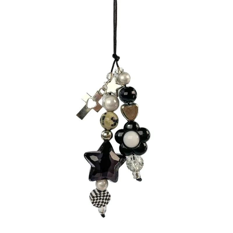 Phone Charm Strap Keychain Kawaii-Cute Crystal Jellyfish Pendant  Phone Chain Bowknot Phone Charm Keycord for  iPhone Camera Bag