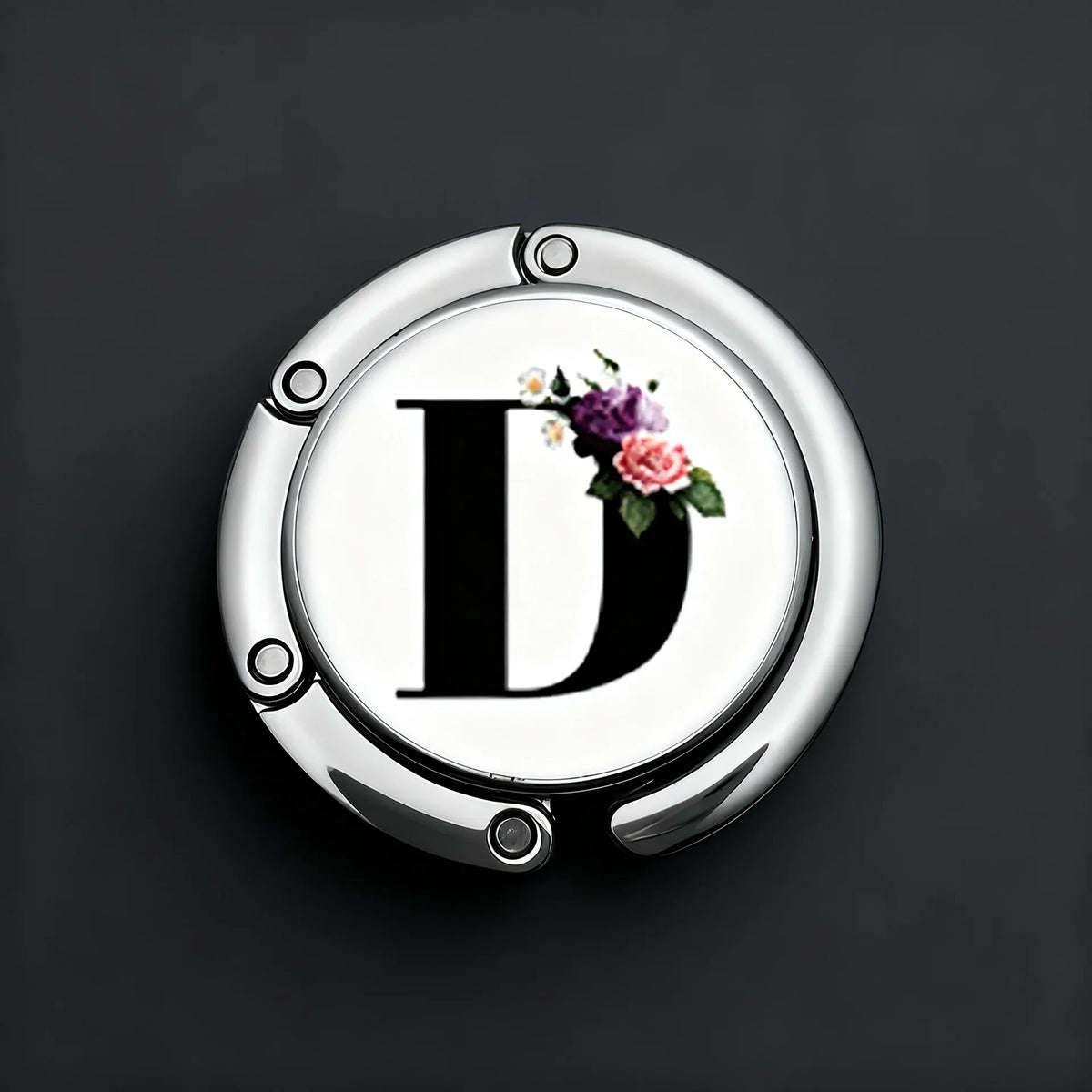 Foldable Bag Hanger Hook Purse Hook Handbag Hanger Table Hook Holder With Personalized Letter A-Z, Portable Table Hook For Women