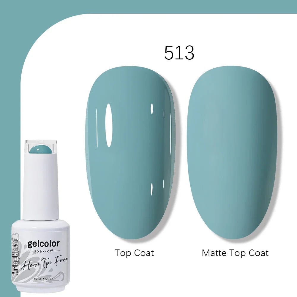 Arte Clavo HEMA TPO FREE 15ml UV LED Gel Nail Polish Soak Off Semi Permanent Daily Wear Universal Color For All Seasons Manicure