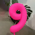 40 inch Fluorescent Pink Number 0-9 Balloon Adult Birthday Party Decoration Festive Baptismal Supplies Photography Prop