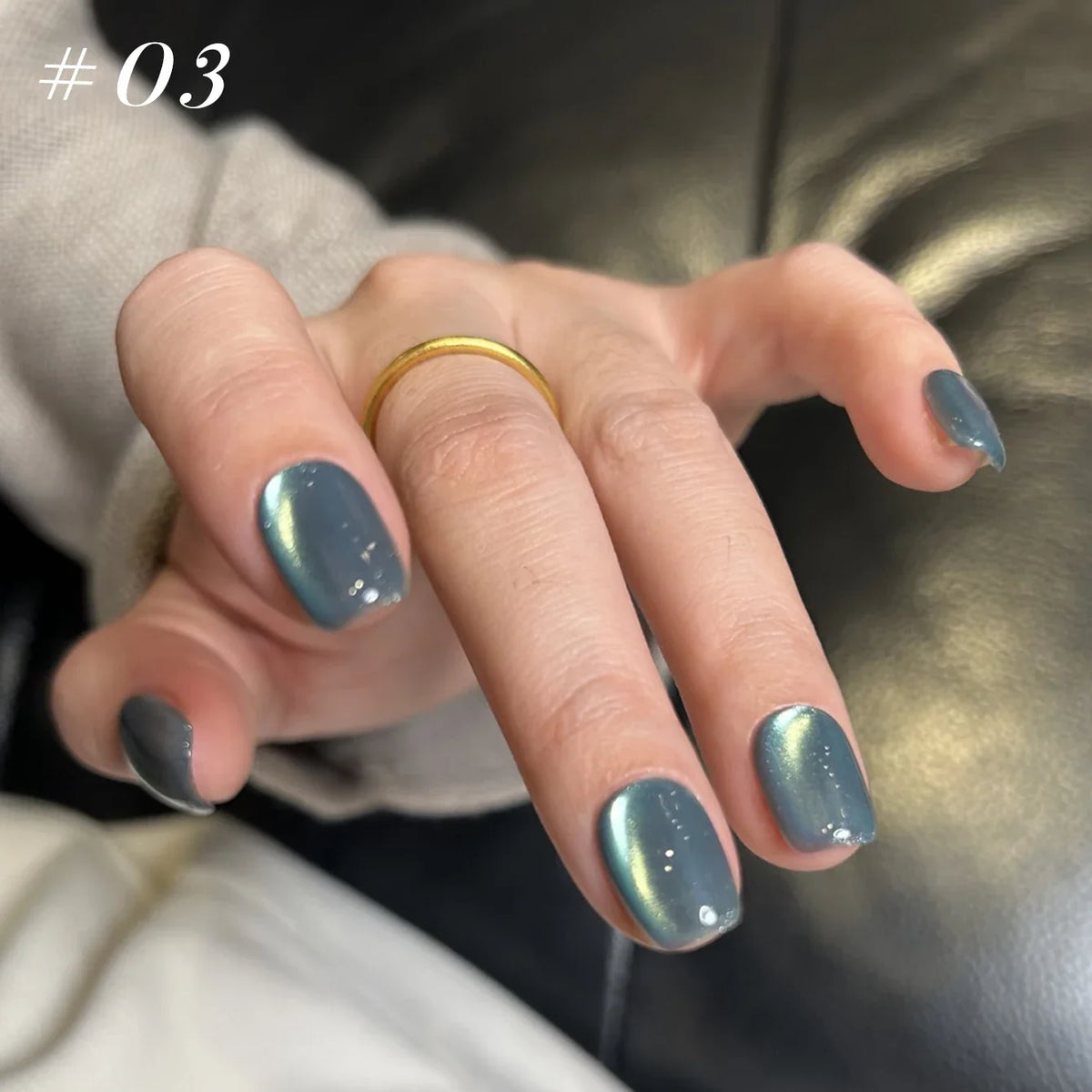 12ML 1PCS Whitening Green Light Glass Bead Star Bamboo Green Series Cat Eye Magnet Gel Nail Polish Nail Set Green Nails