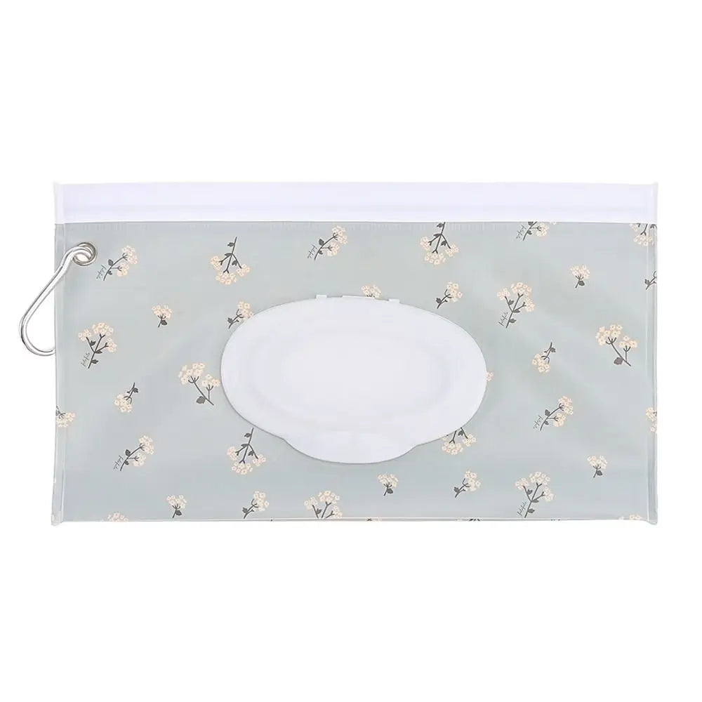 New Baby Wet Wipe Pouch Flip Cover Wipes Holder Case Reusable Tissue Box Refillable Carrying Case Portable Stroller Accessories