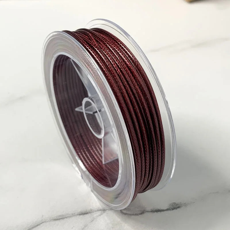 0.5/1/1.5/2/3MM LineWaxed Cord Cotton Thread String Strap Necklace Rope Bead Bracelet for DIY Jewelry Making Supplies