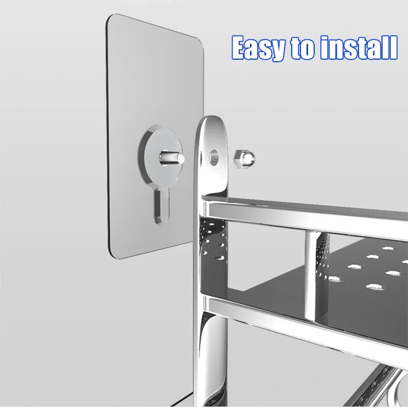 10Pcs Shelf Adhesive Wall Hooks Clear Closet Cabinet Shelf Pegs Wall Hangers Kitchen Bathroom Screw Hook Hanger