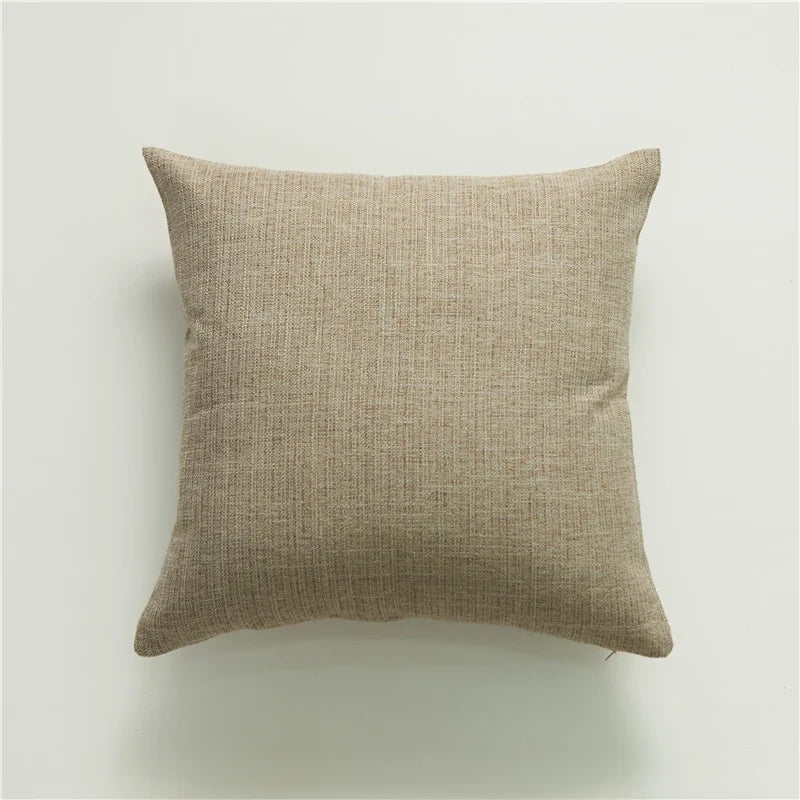 Cushion Cover Decorative Yellow Linen Sofa Throw Pillow Cover Home Pillow Cover for Living Room Car Super Soft Pillowcase