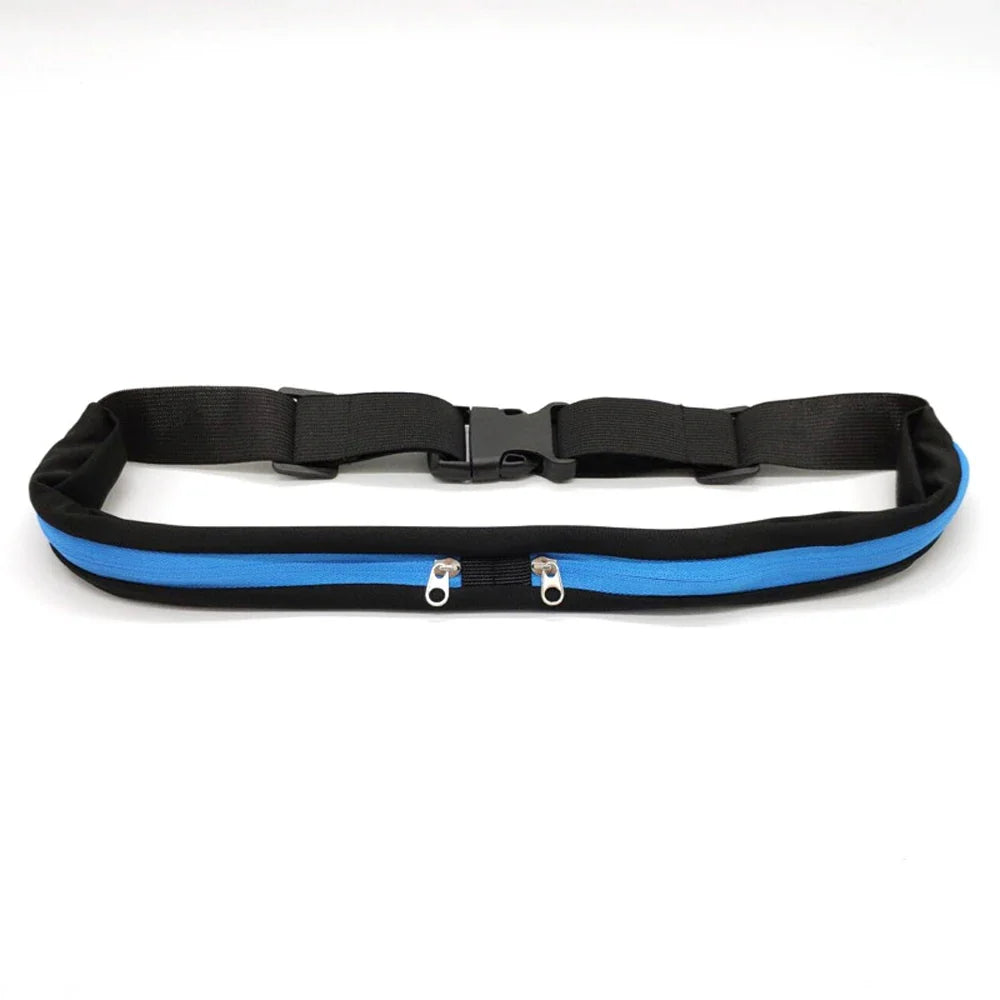 1×Running Waist Bag Women Pocket Phone Bag Outdoor Jogging Cycling Bag Waterproof Adjustable Anti-theft Pack Men Belt Sports Bag