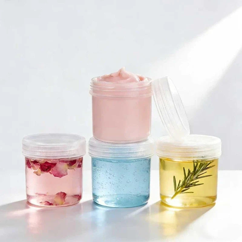 3-20g Transparent Portable Plastic Bottles Travel Cosmetic Container for Travel Makeup Face Cream Storage Small Box Beads Case