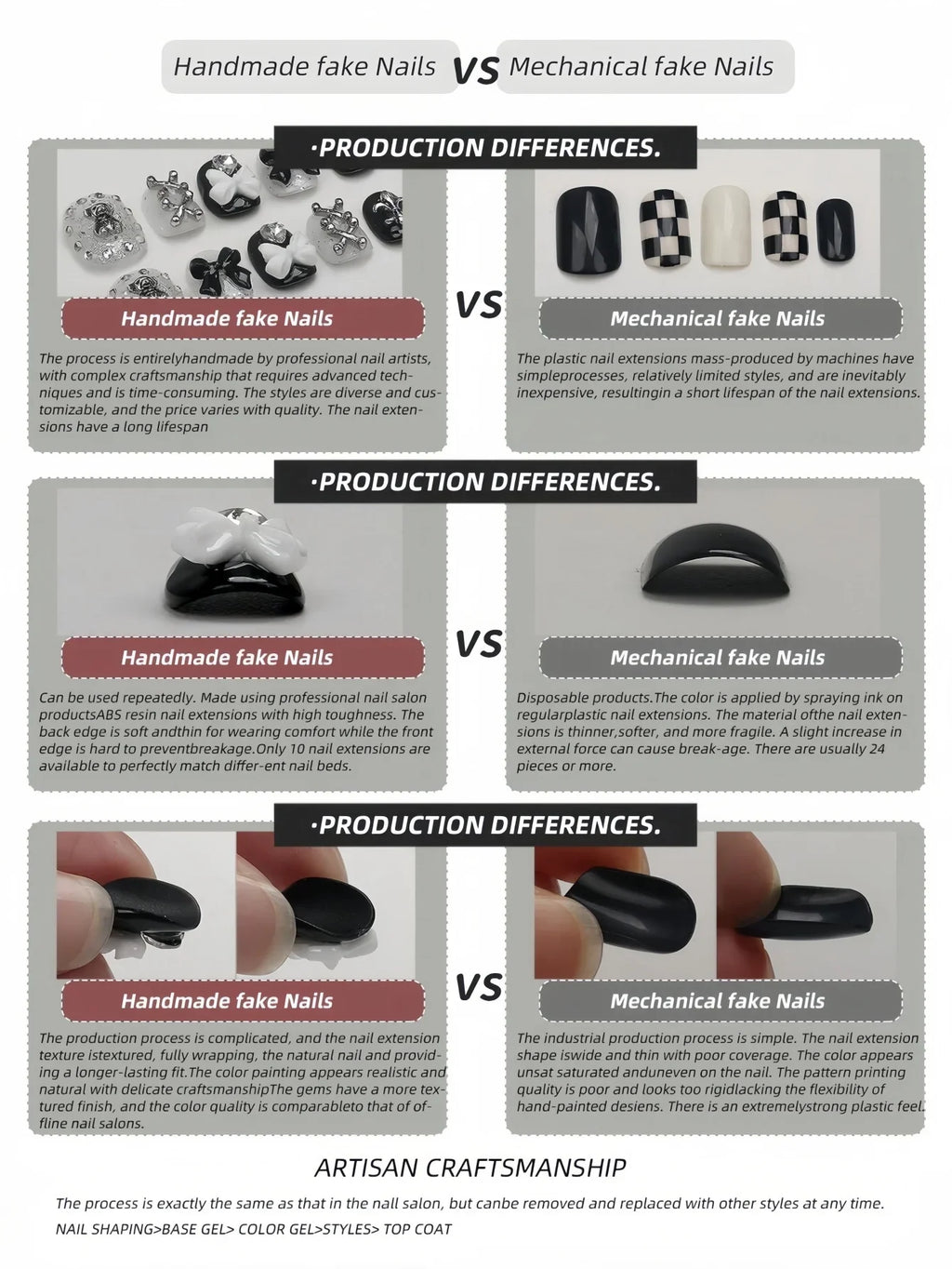 10 Pieces of Handmade Oval Full-Cover Nail Tips, Medium Length, Black and White Floral Retro Style, Suitable for Women and Girls, Perfect for Summer Vacations, Graduation Season, and as a Gift, Comes with 1 Piece of Jelly Glu