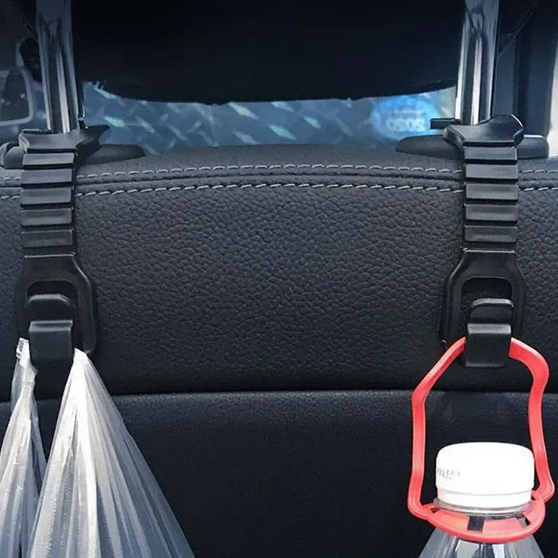 1/2/4Pcs Car Seat Back Hook Universal Car Seat Headrest Hook Organizer Holder Adjustable Storage Hanger Car Interior Accessories