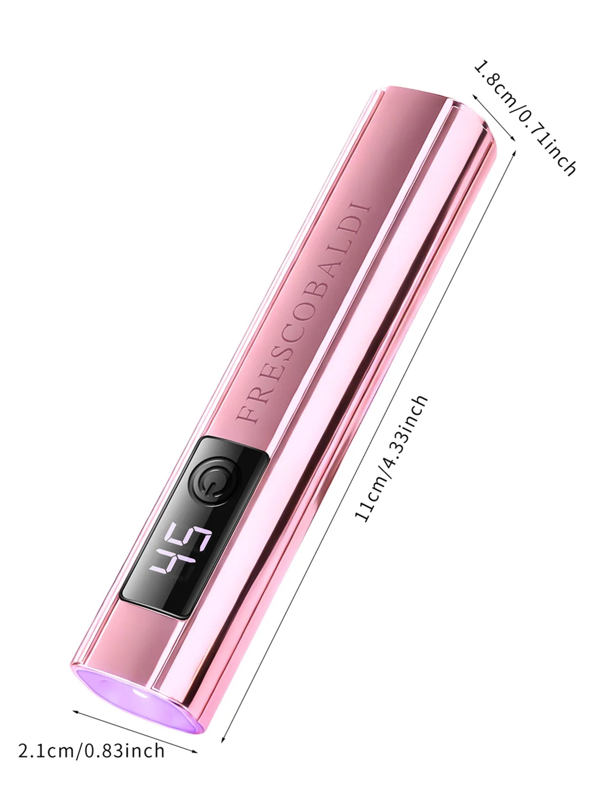 1Pc Mini On-Screen Display Handheld Nail Art UV Lamp For Gel Nails, Mini Nail Light, Portable LED Nail Lamp, USB Nail Dryer