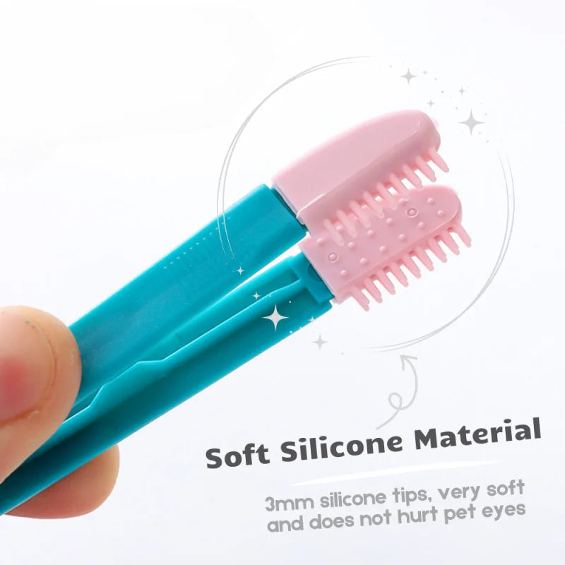 Pet Grooming Tear Stain Remover Comb Cleaning Brush Cat Eyes Comb for Small Cats And Dogs Pet Care Tools
