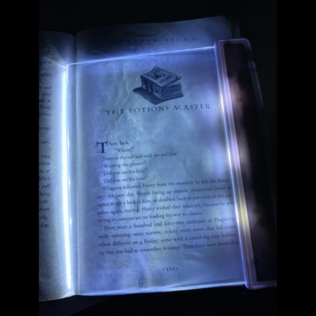 LED Book Light Eye Caring Flat Plate Panel Bookmark Light Portable Study Tools Night Vision Reading Lighting For Car Travel Bed