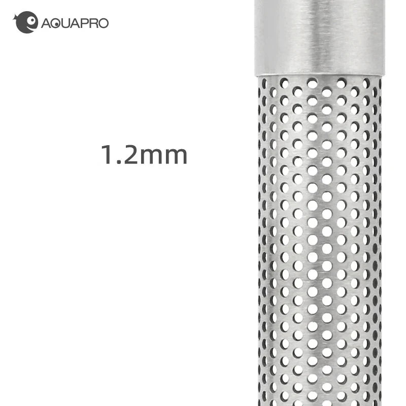 AQUAPRO Mini Skimmer Stainless Steel Inlet Outlet Pipes Inflow Outflow Shrimp Water Filter Aquarium Fish Tanks Accessories