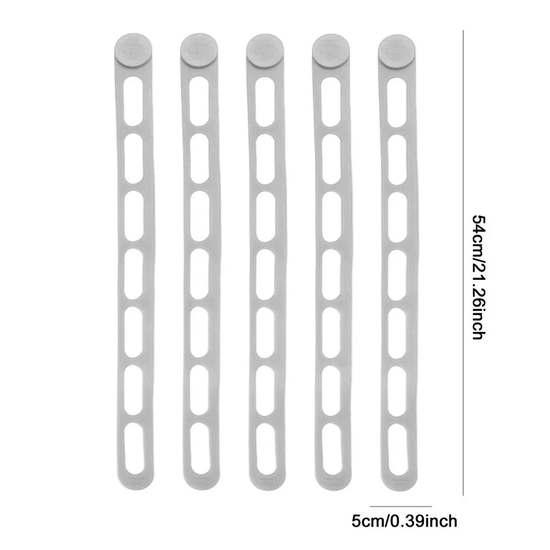 54cm Reusable Silicone Elastic Band Lid Straps for Pot Lid Holder Lunch Box Strap Elastic Bands Outdoor Tableware Storage Tools
