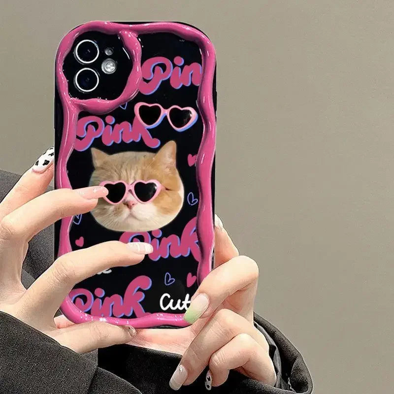 Phone Case for OPPO Realme C53 C55 C11 2021 C33 C31 C35 C21Y C25Y C20 C21 C12 C15 C25 C30 C30S C25S 5 5i 5s 6i Flower Wavy Cover