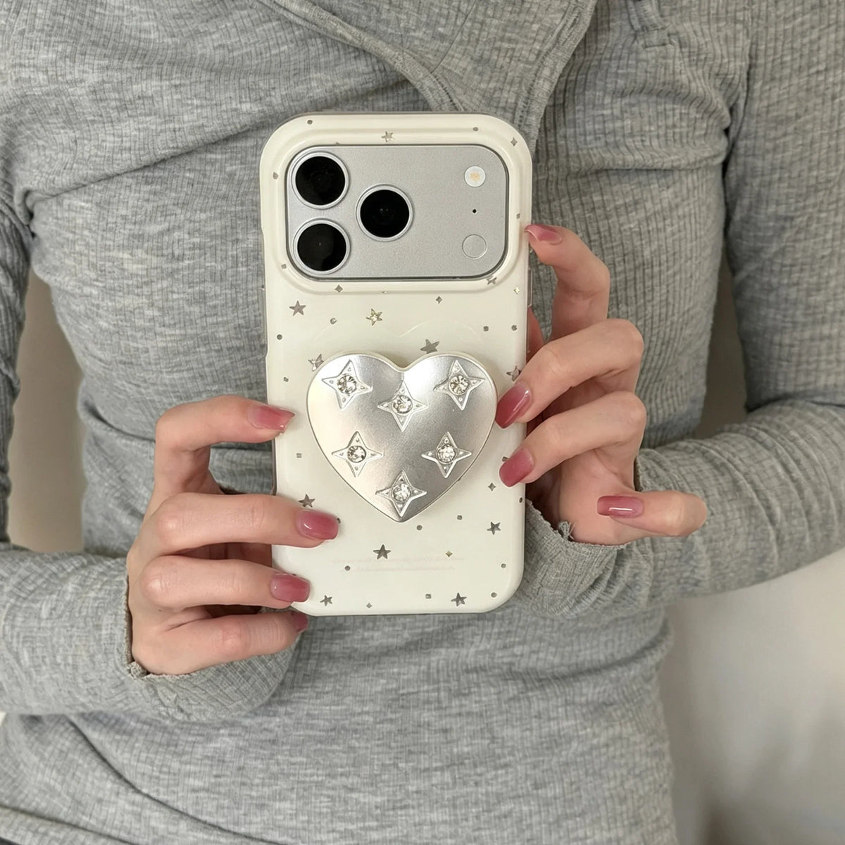 Colored Star-shape Imd Shockproof Phone Case For iPhone 17 16 15 14 13 Pro Max Protector Back Cover