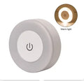 HOMEFISH LED Touch Sensor Night Light USB Rechargeable Magnetic Round Wall Lamp Portable for Bedroom Aisle Lighting