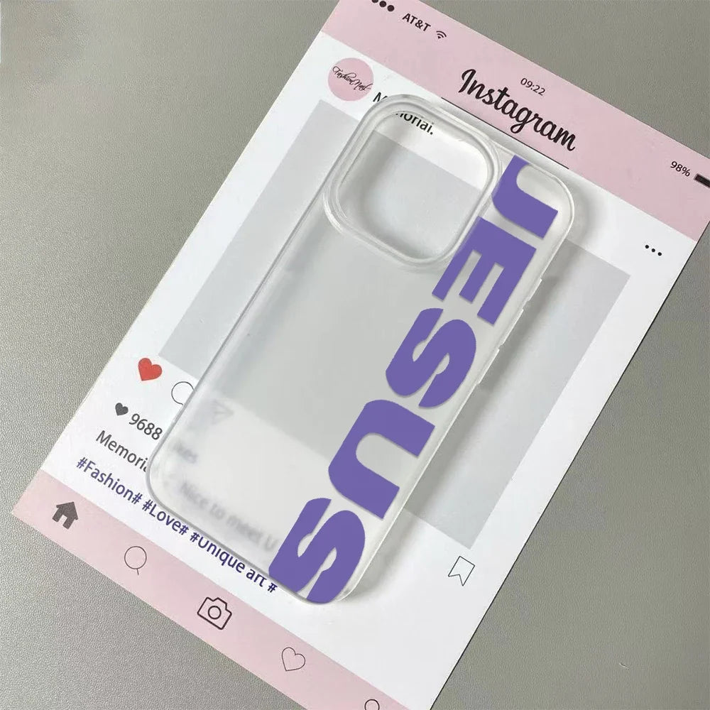 Multicolored English Letters  Phone Case For IPhone 17 Air 16  15 14 13 12 11 Pro Max Clear16 Plus Shockpro0f  Cover ﻿