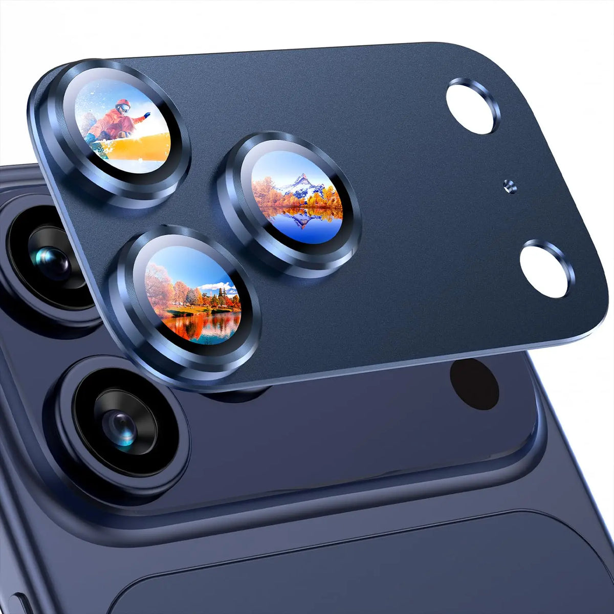 Metal Tempered Glass Camera Protector for iPhone 17 Pro Max Lens Protection For iPhone 17 Pro Air Phone Lens Cover Accessories