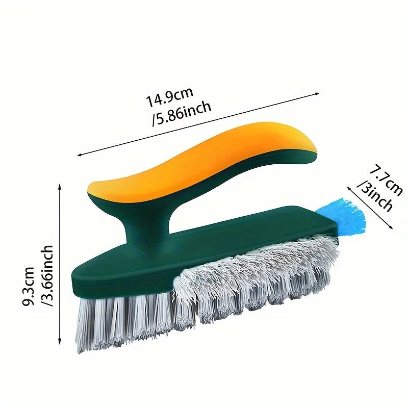 4 In 1 V-Shape Scrubber Brush Kitchen Bathroom Tile Floor Gap Cleaning Brush Window Groove Wall Corner Toilet Brushes Tools